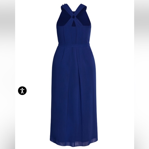 NWT CITY CHIC Halter Bliss Maxi Dress - Azure Blue - Picture 5 of 9